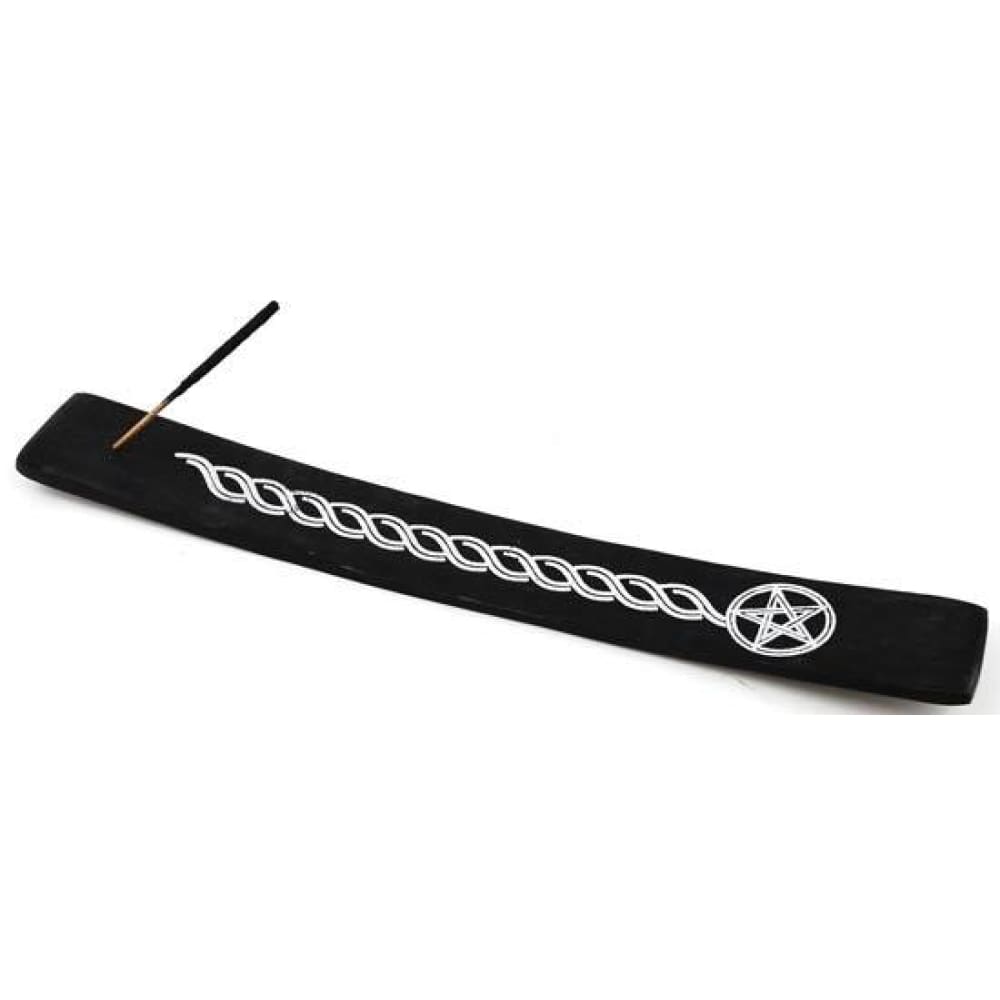10" Black Pentagram Incense Burner - Magick Magick.com