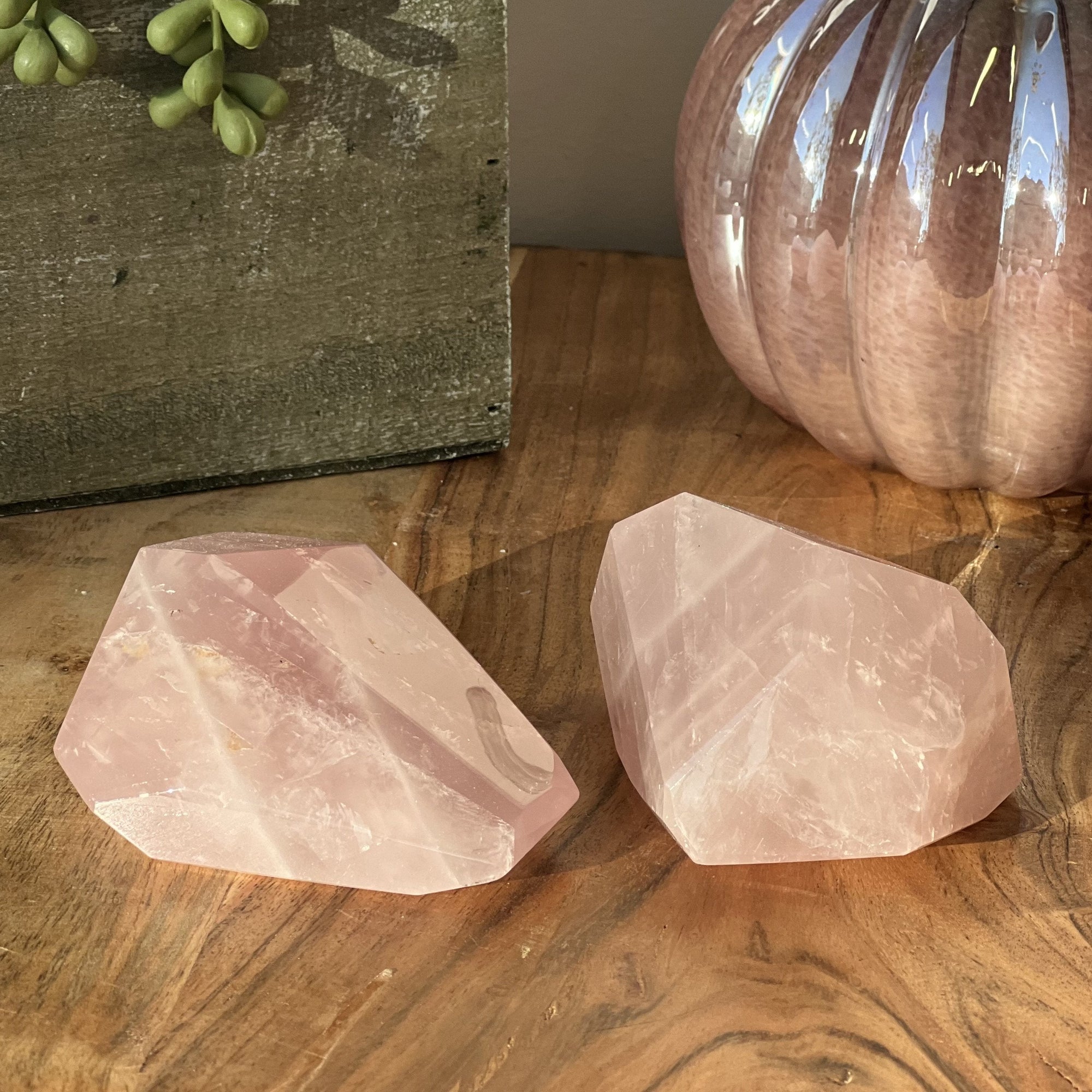 3-4" Rose Quartz Multiface Polygon Free Shape - Magick Magick.com