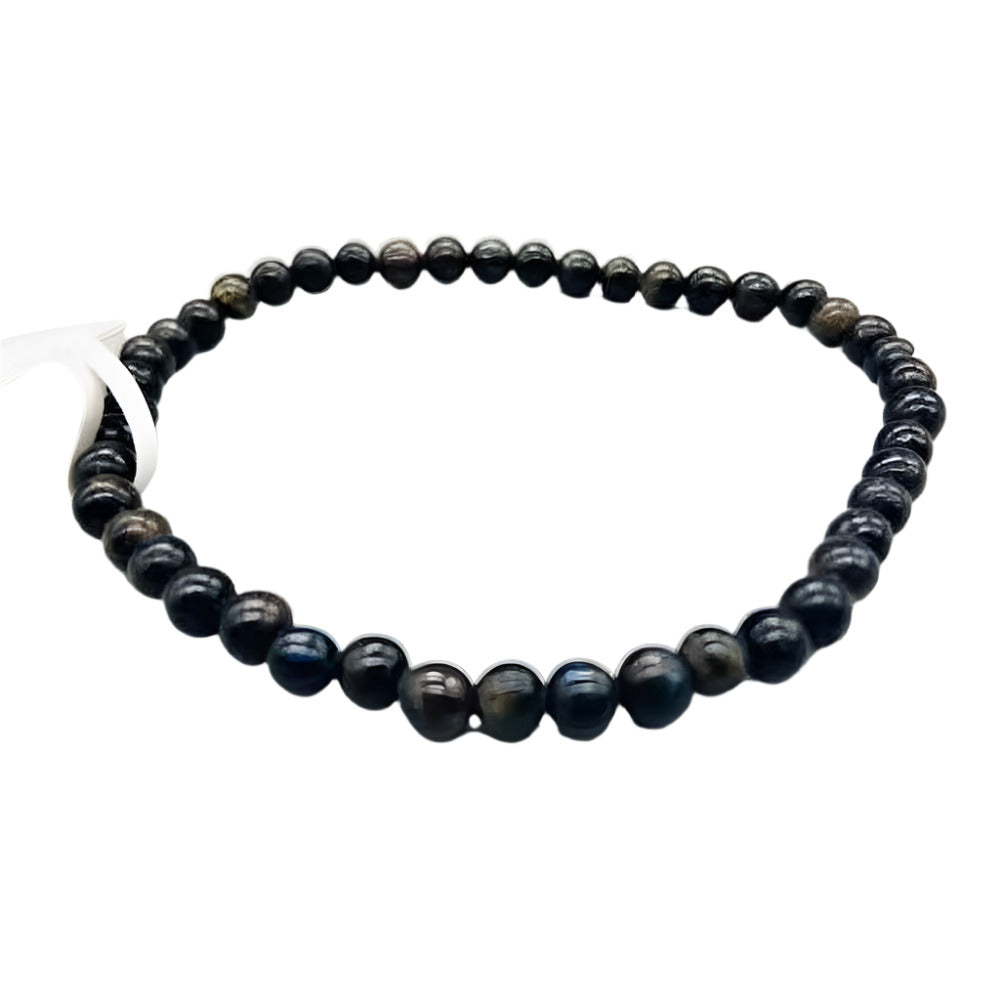 4 mm Elastic Bracelet Round Beads - Astrophyllite - Magick Magick.com