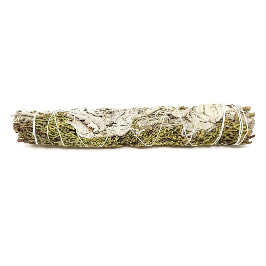 8-9" Juniper & White Sage Smudge Stick - Magick Magick.com