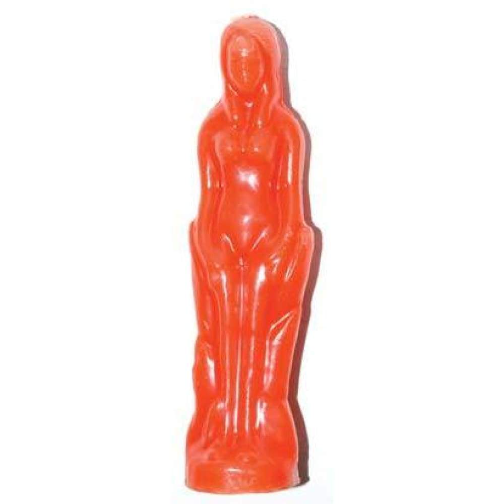 8" Female Candle - Orange - Magick Magick.com