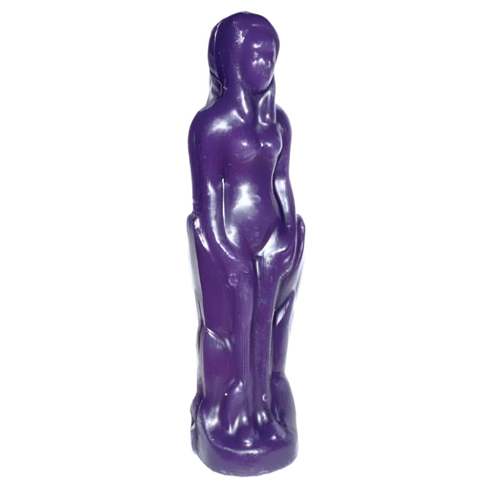 8" Female Candle - Purple - Magick Magick.com