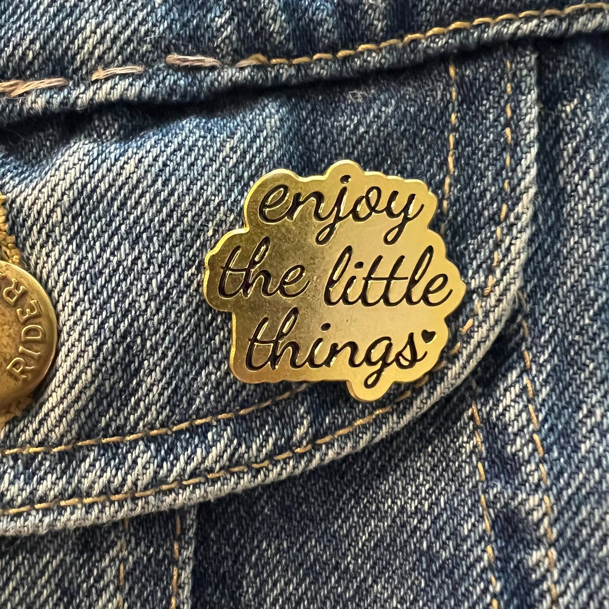 Enjoy The Little Things Enamel Pin - Magick Magick.com