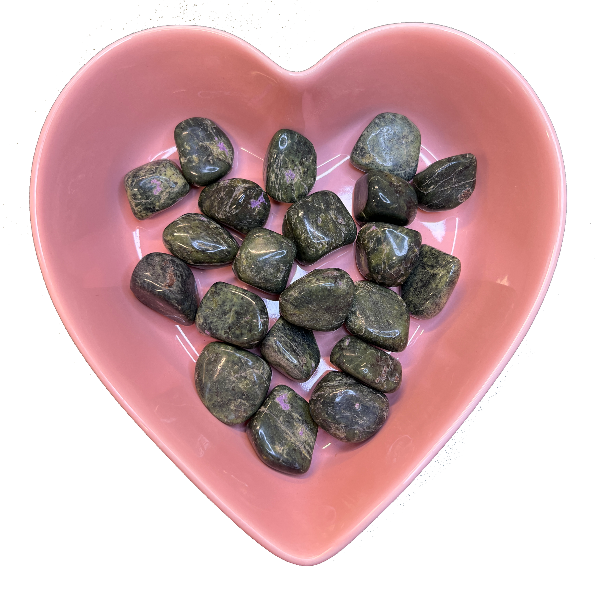 Stichtite & Serpentine Tumbled Stone Natural Gemstone - One Stone - Magick Magick.com