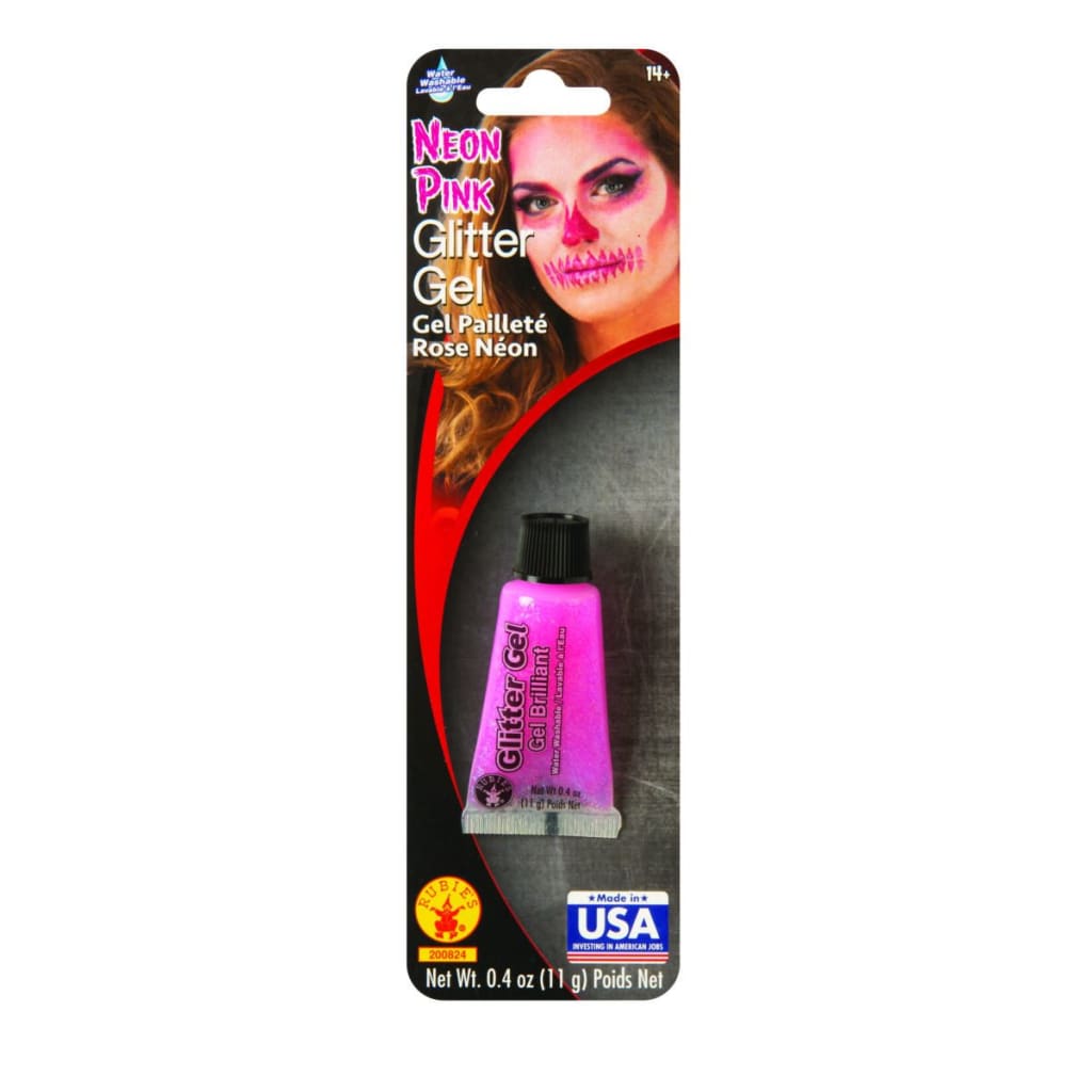 .4 oz Glitter Gel-Neon Pink