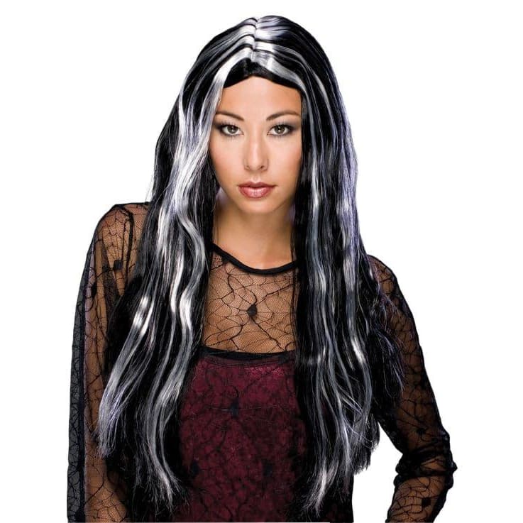 24" Streaked Witch Wig