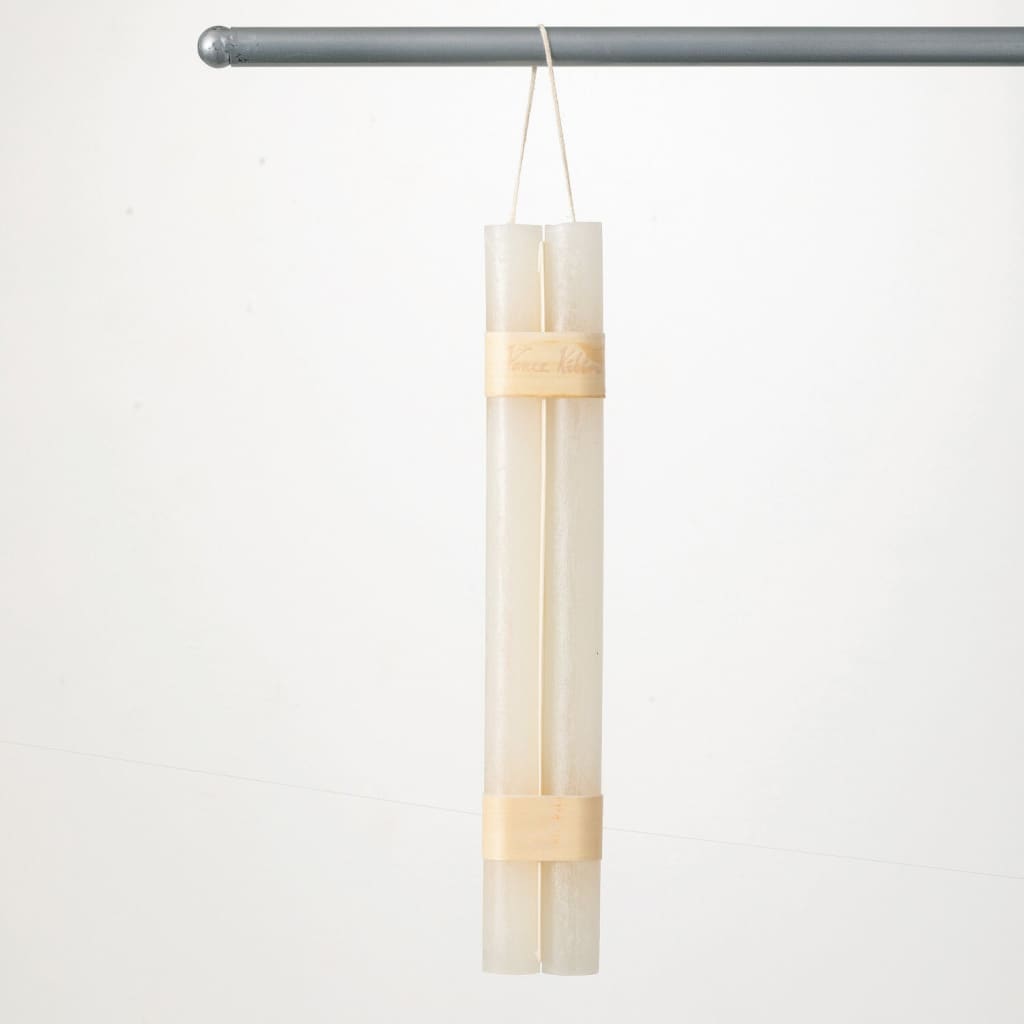 Melon White Hanging Taper (Set of 2) Christmas Decoration -