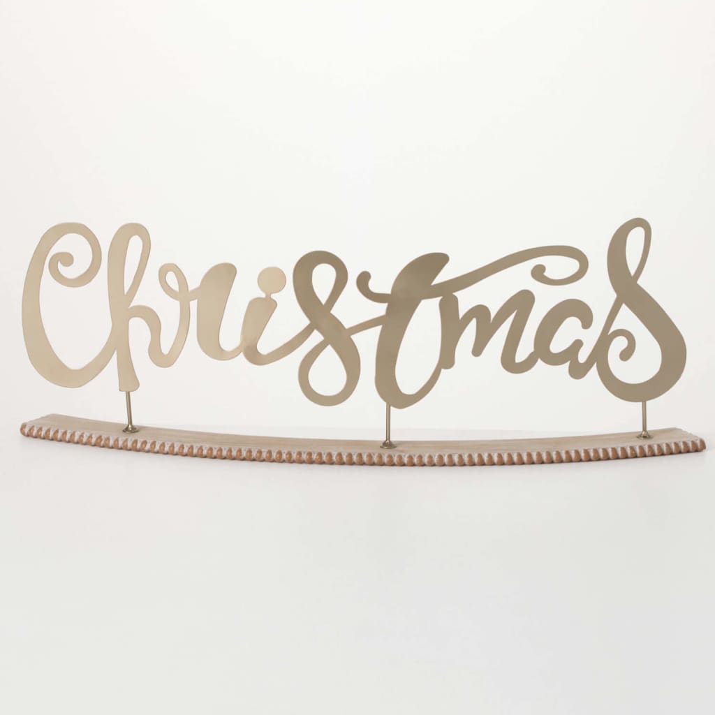 Metal Christmas Tabletop Sign Christmas Decoration -