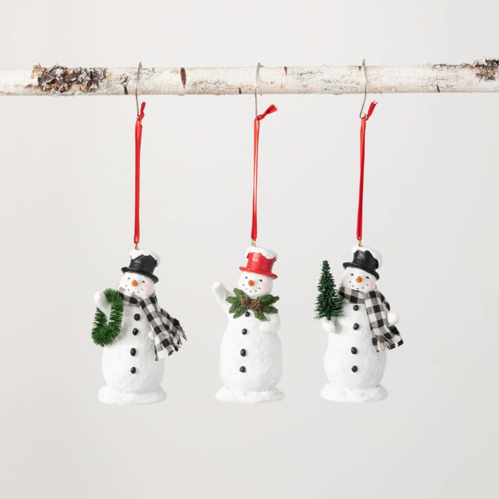Snowman Ornament (Set of 3) Christmas Decoration - Christmas