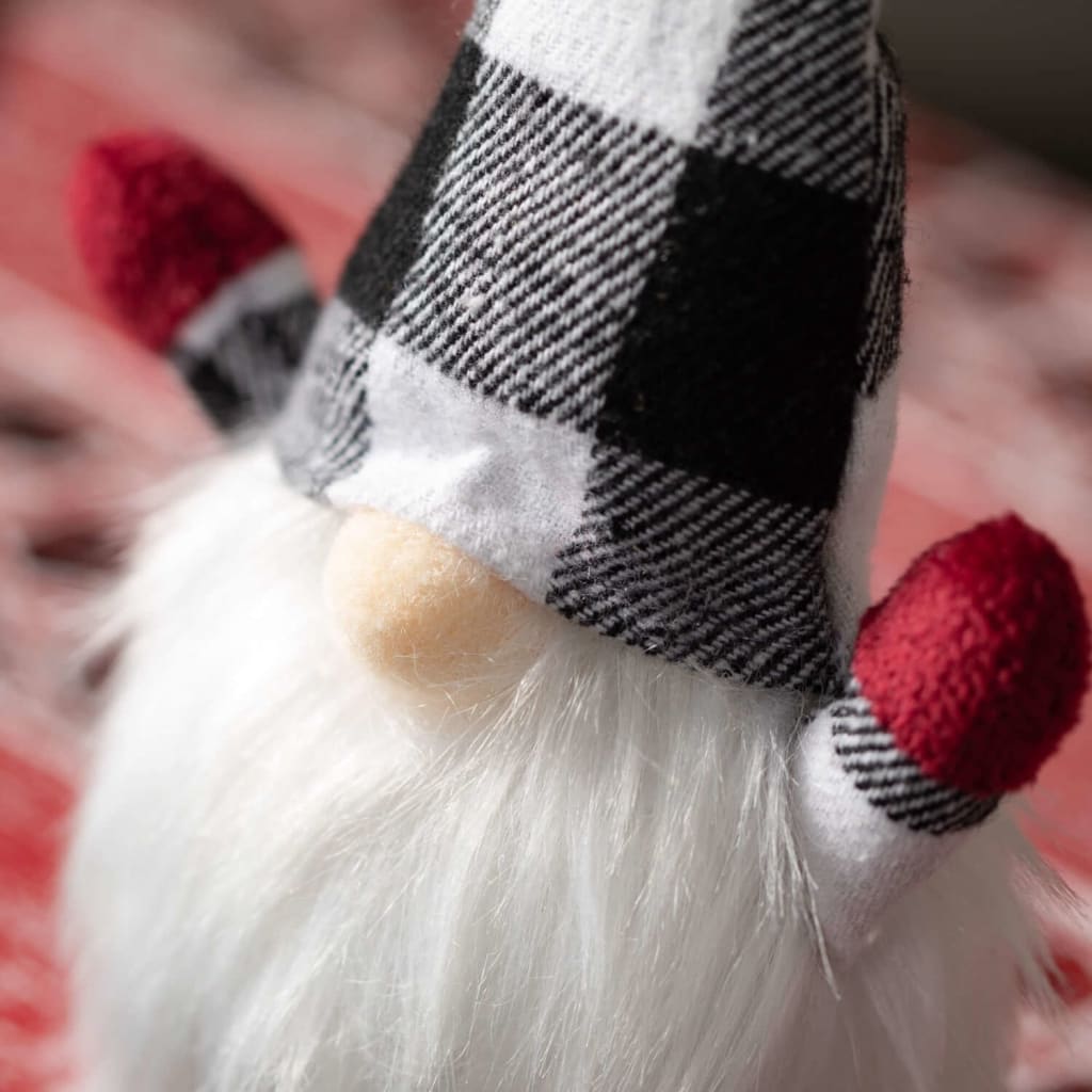Small Plaid Gnomes (Set of 2) Christmas Decoration -
