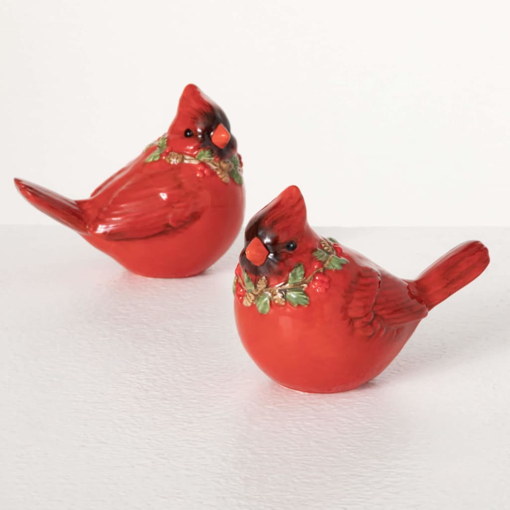 Cardinal Tabletop Figurine Set (Set of 2) Christmas