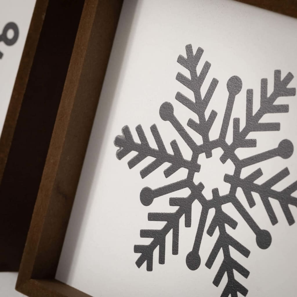 Snowflake Wall Art Trio (Set of 3) Christmas Decoration -