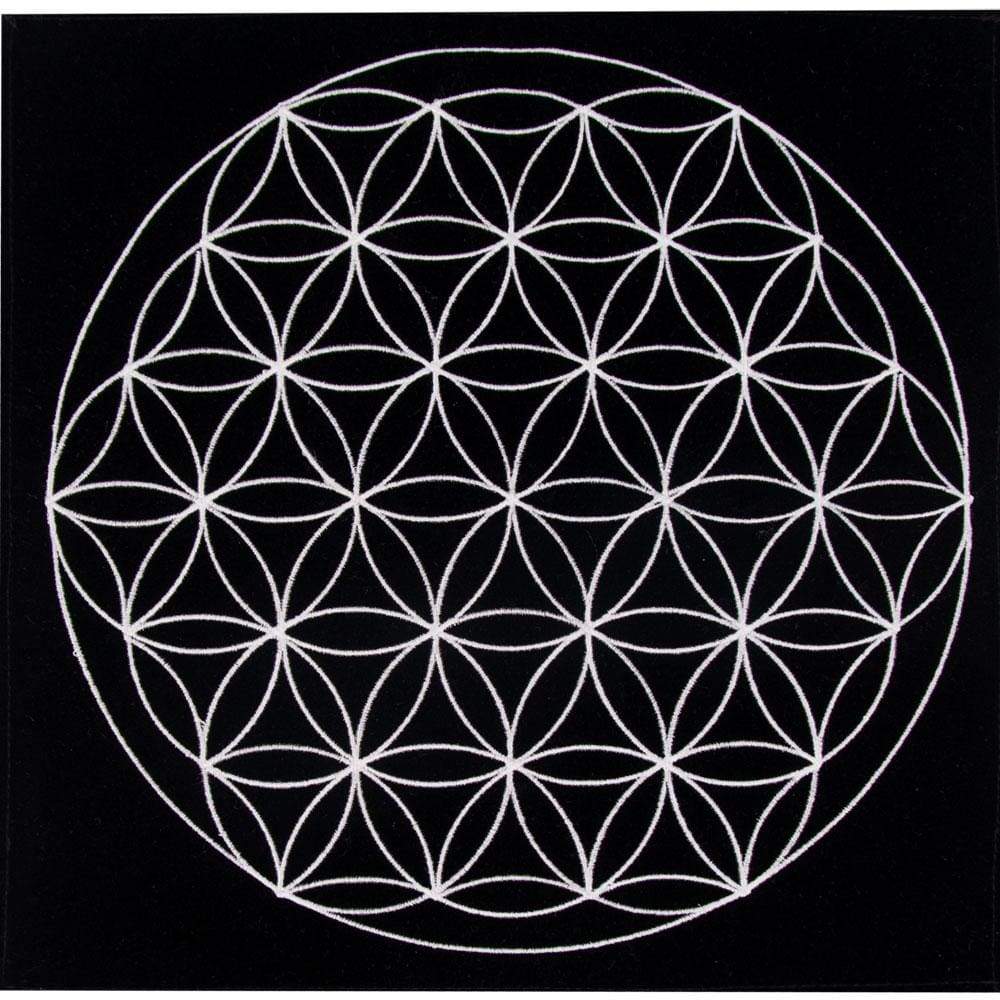 12" x 12" Charging Mat - Flower of Life - Magick Magick.com