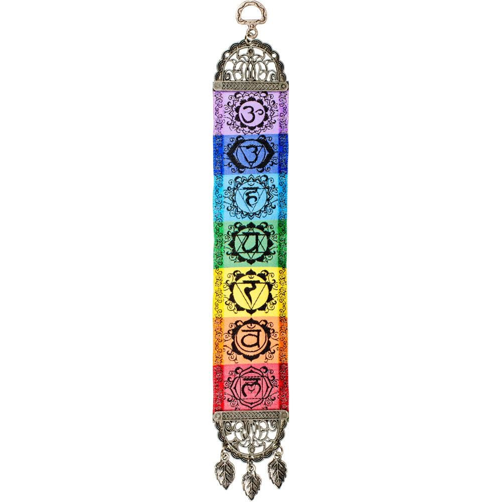 13.5" Door Hanging Woven Narrow Carpet - 7 Chakras - Magick Magick.com