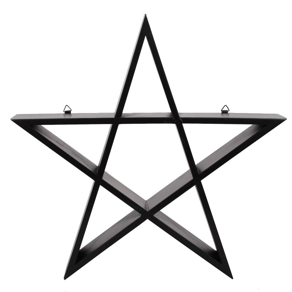 15.75" Pentagram Wall Art Shelf - Magick Magick.com