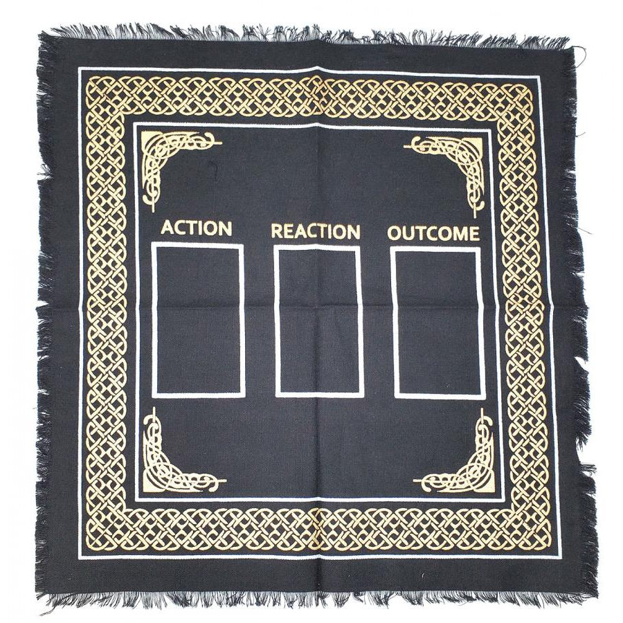 18" Satin Altar Cloth - Tarot Card Spread - Magick Magick.com