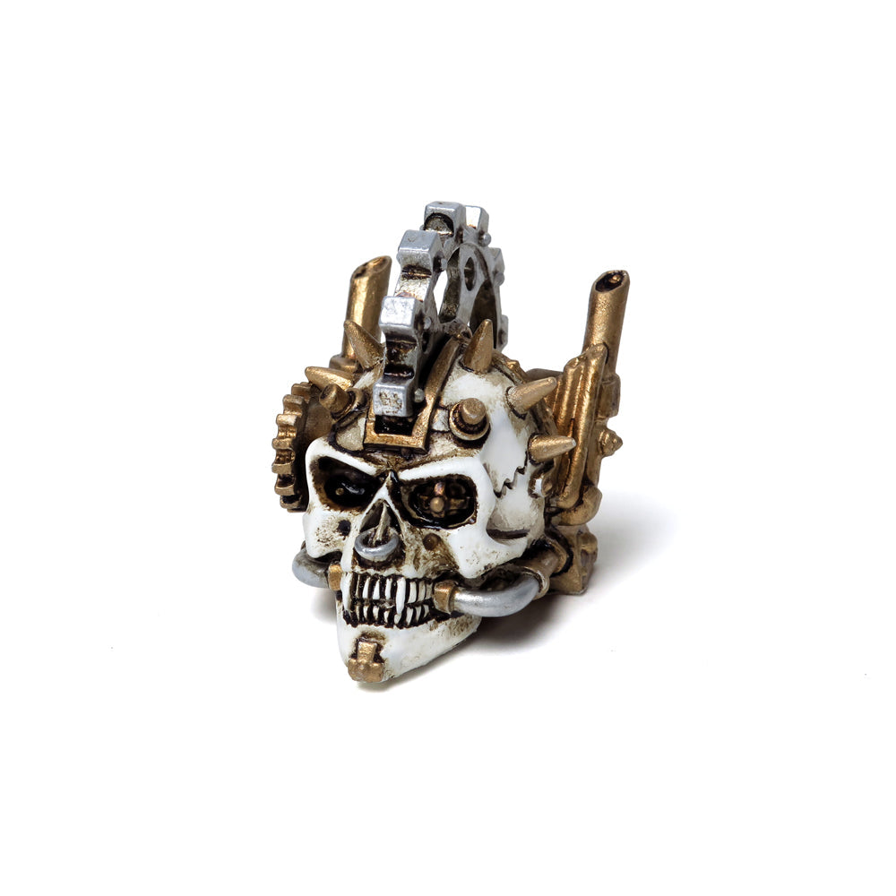 1.5" Miniature Skull Statue - Steamhead - Magick Magick.com