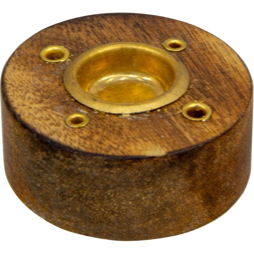 1.5" Wood Cone and Incense Holder - Magick Magick.com