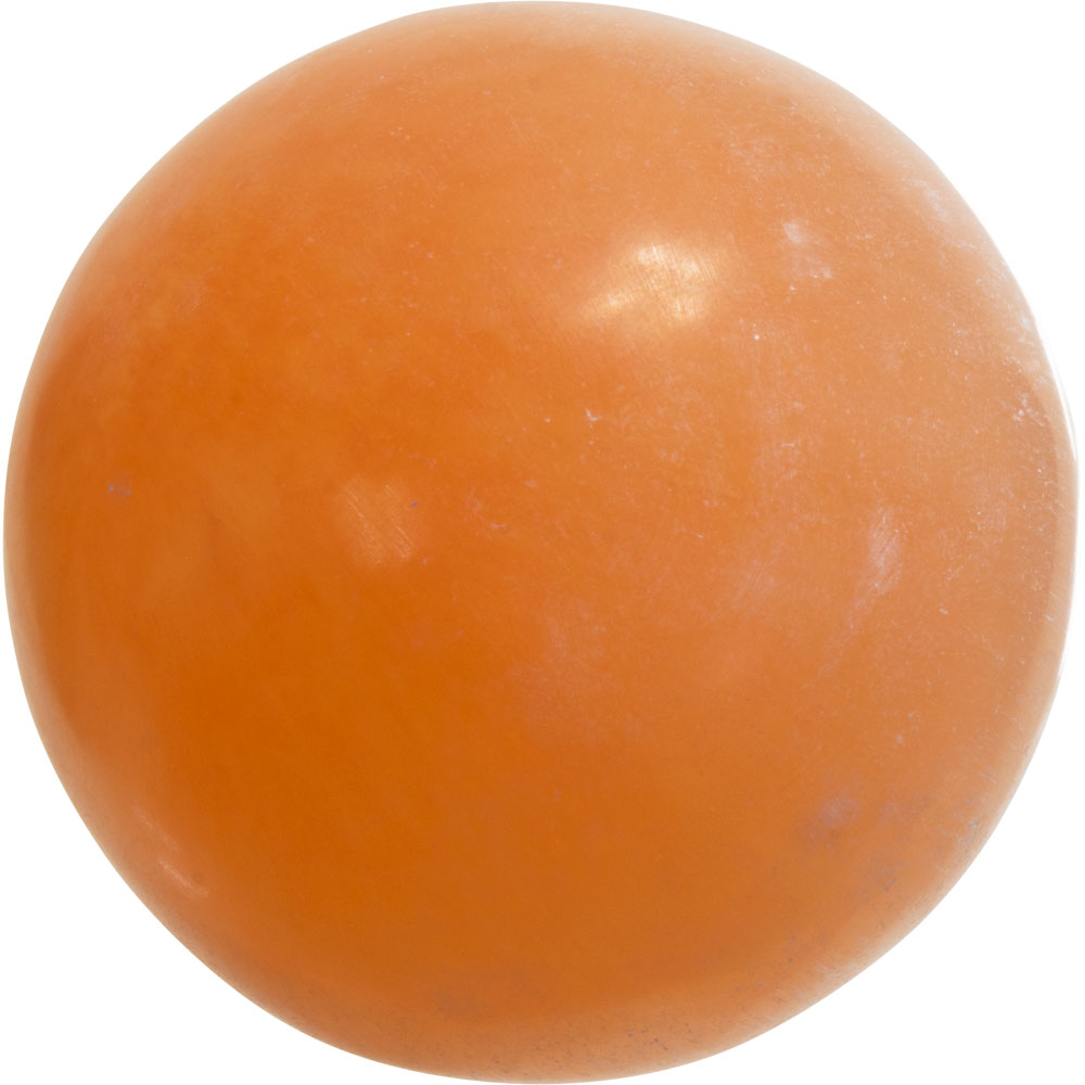 1.75" Gemstone Sphere - Orange Selenite - Magick Magick.com