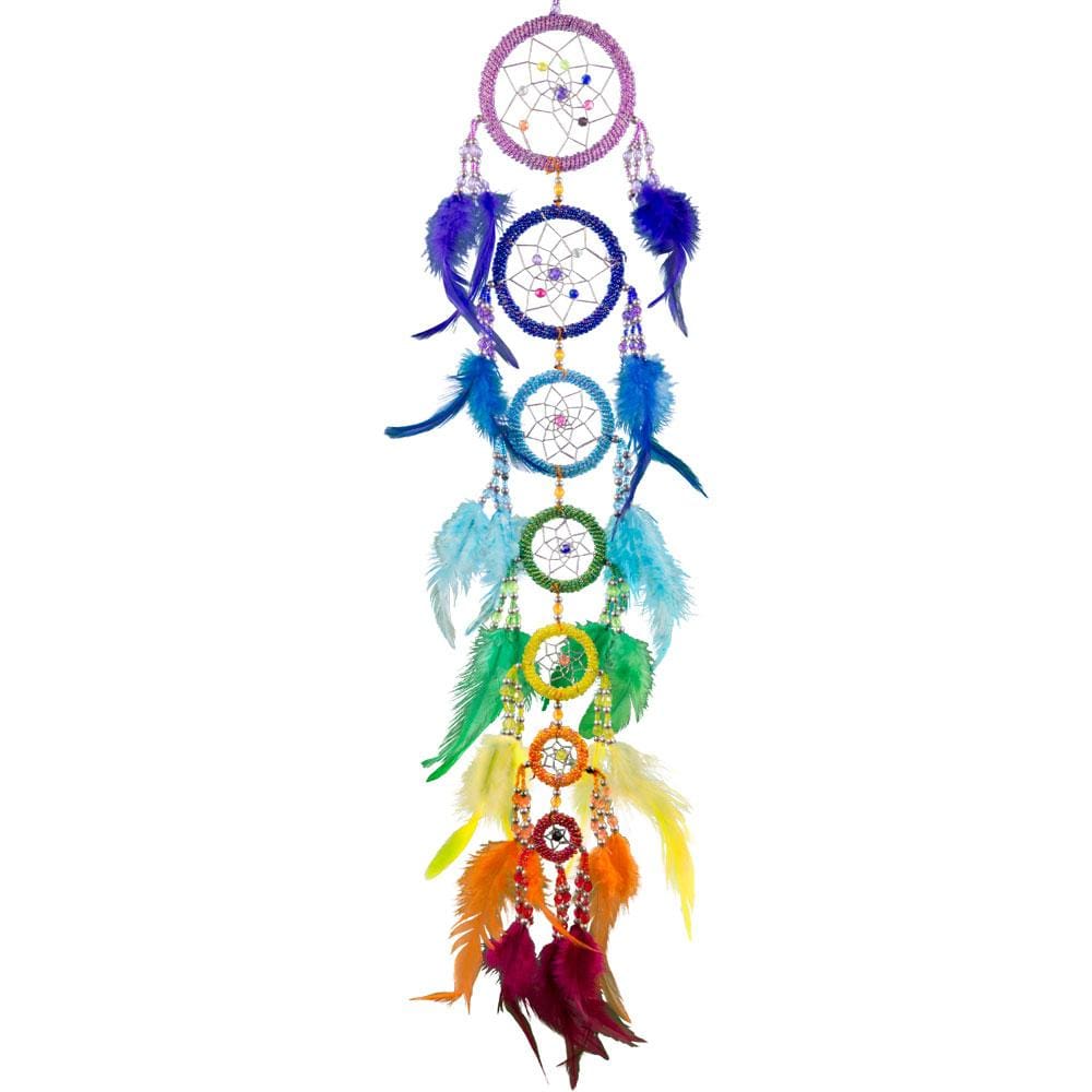 24" Dream Catcher - Beaded 7 Chakras - Magick Magick.com