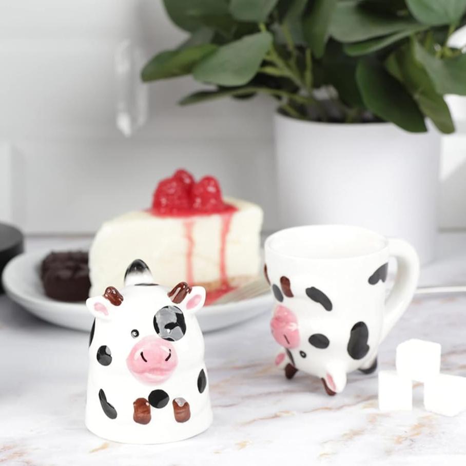 3.5" Ceramic Mini Mug - Cow - Magick Magick.com