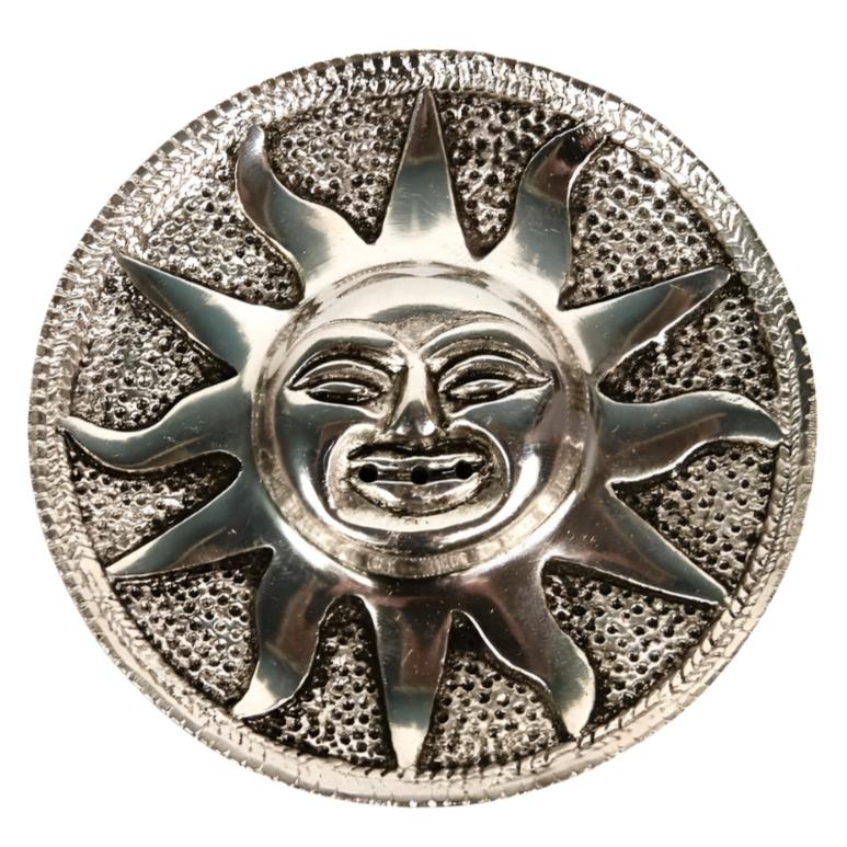 4" Aluminum Sun Incense Burner - Magick Magick.com