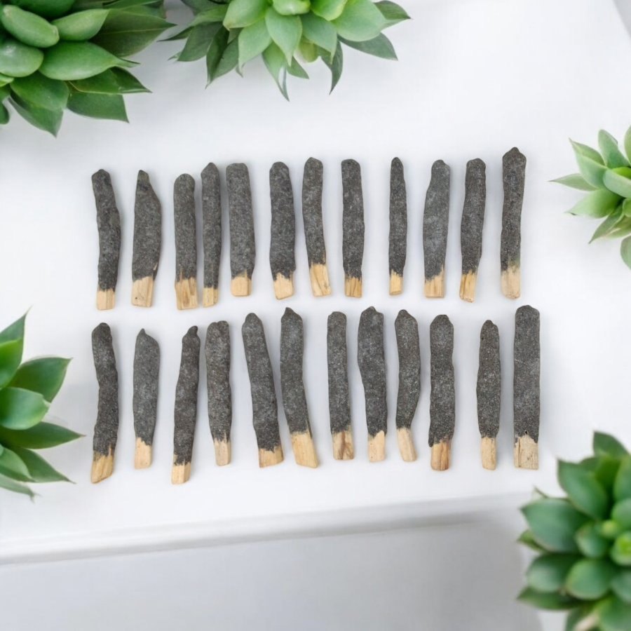 4" Black Copal Dipped Palo Santo Sticks (5 Pack) - Magick Magick.com