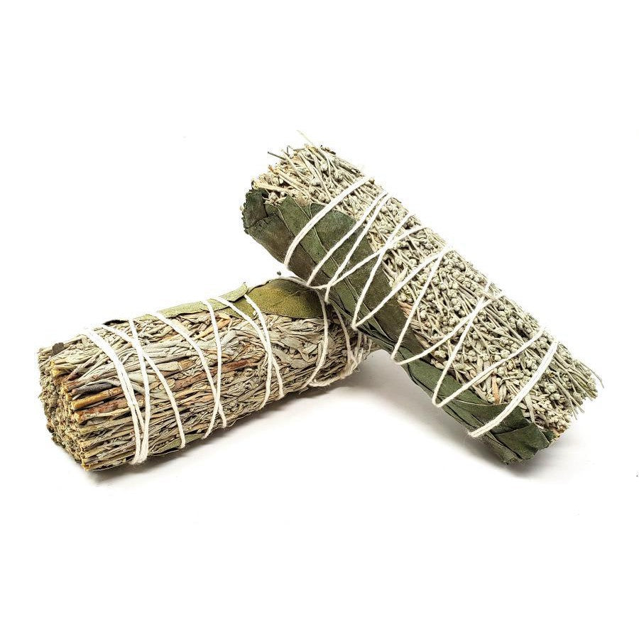 4" Eucalyptus & Blue Sage Smudge Stick - Magick Magick.com