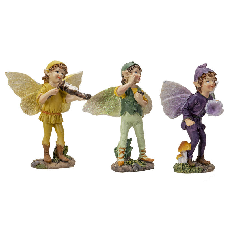 4" Fairy Statue - Fairy Boys (Set of 3) - Magick Magick.com