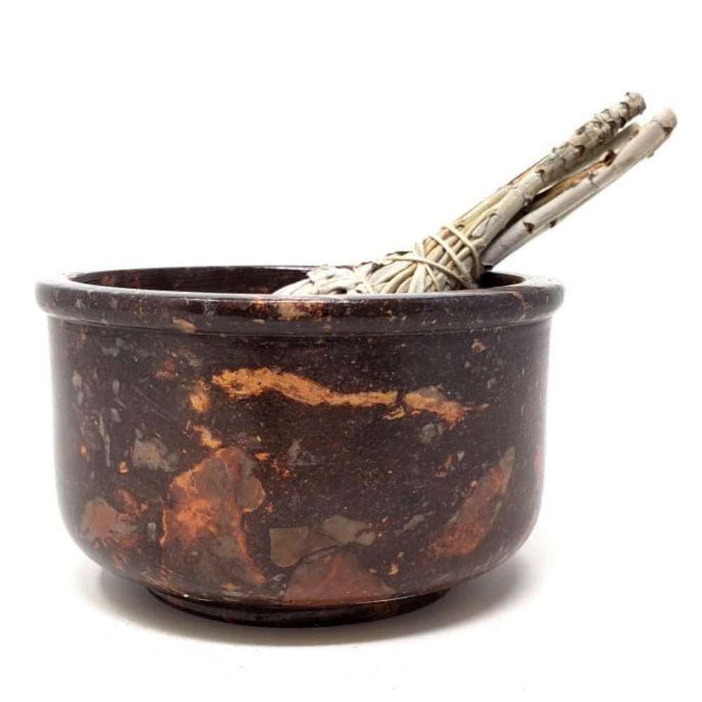 4" Soapstone Smudge Pot / Burner - Magick Magick.com