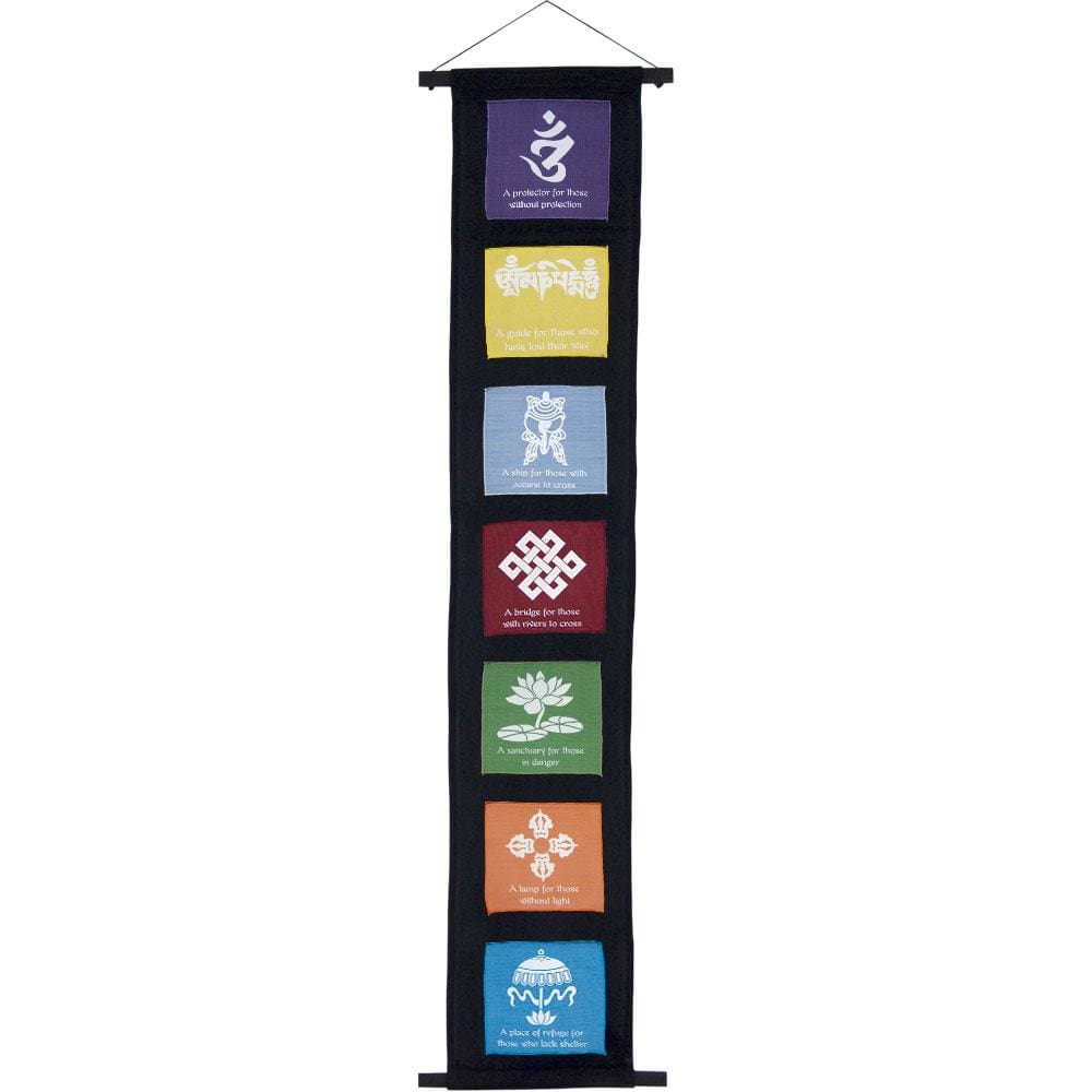 48" Cotton Flaps Banner - Tibetan Prayer - Magick Magick.com