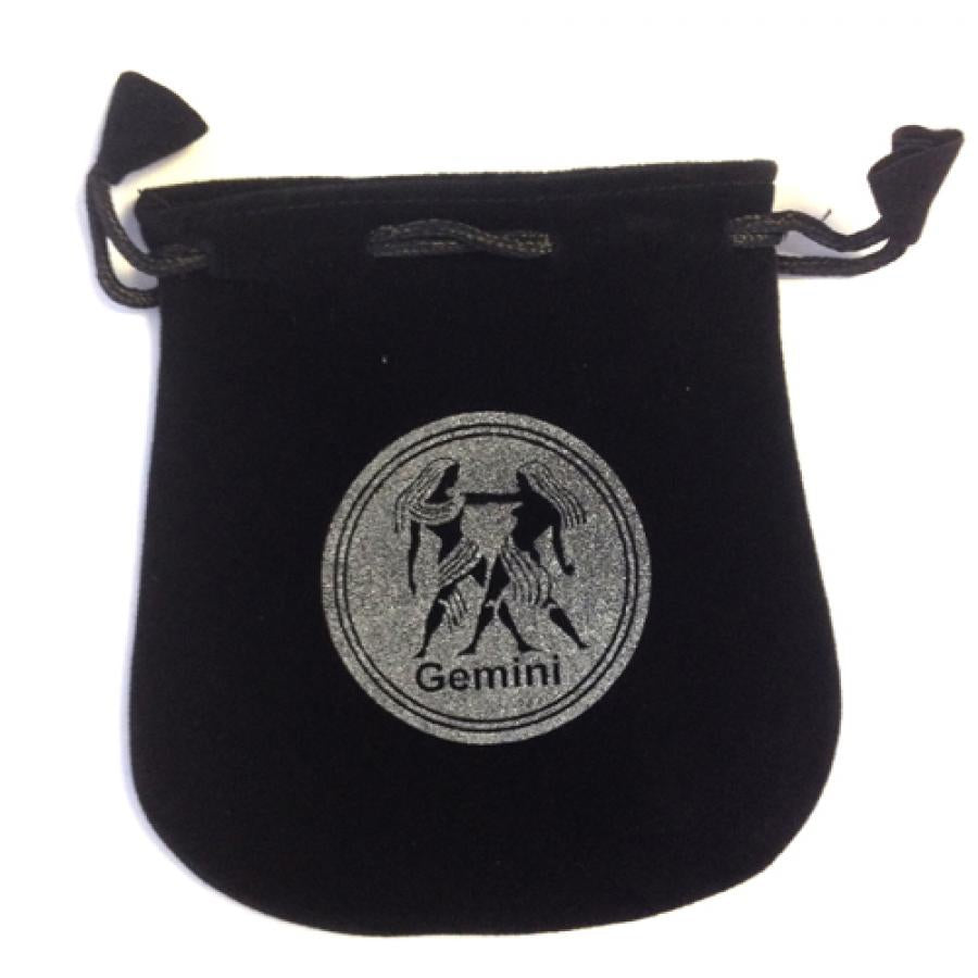 5" Astrology Sign Velvet Bag - Gemini - Magick Magick.com