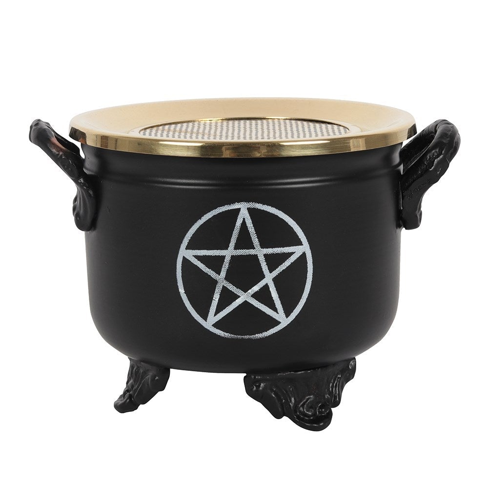 6" Pentagram Cauldron Incense Burner - Magick Magick.com