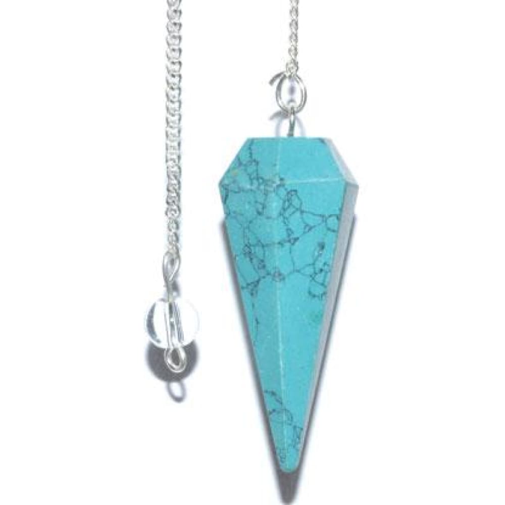 6-Sided Pendulum - Blue Howlite - Magick Magick.com