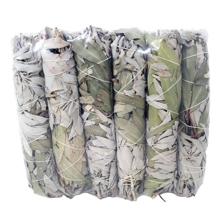 8-9" Eucalyptus & White Sage Smudge Stick - Magick Magick.com