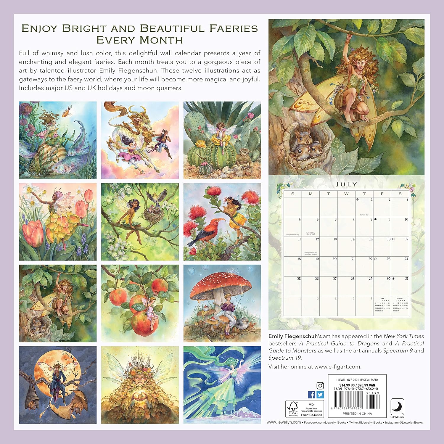 Llewellyn's 2021 Magical Faery Calendar by Llewellyn