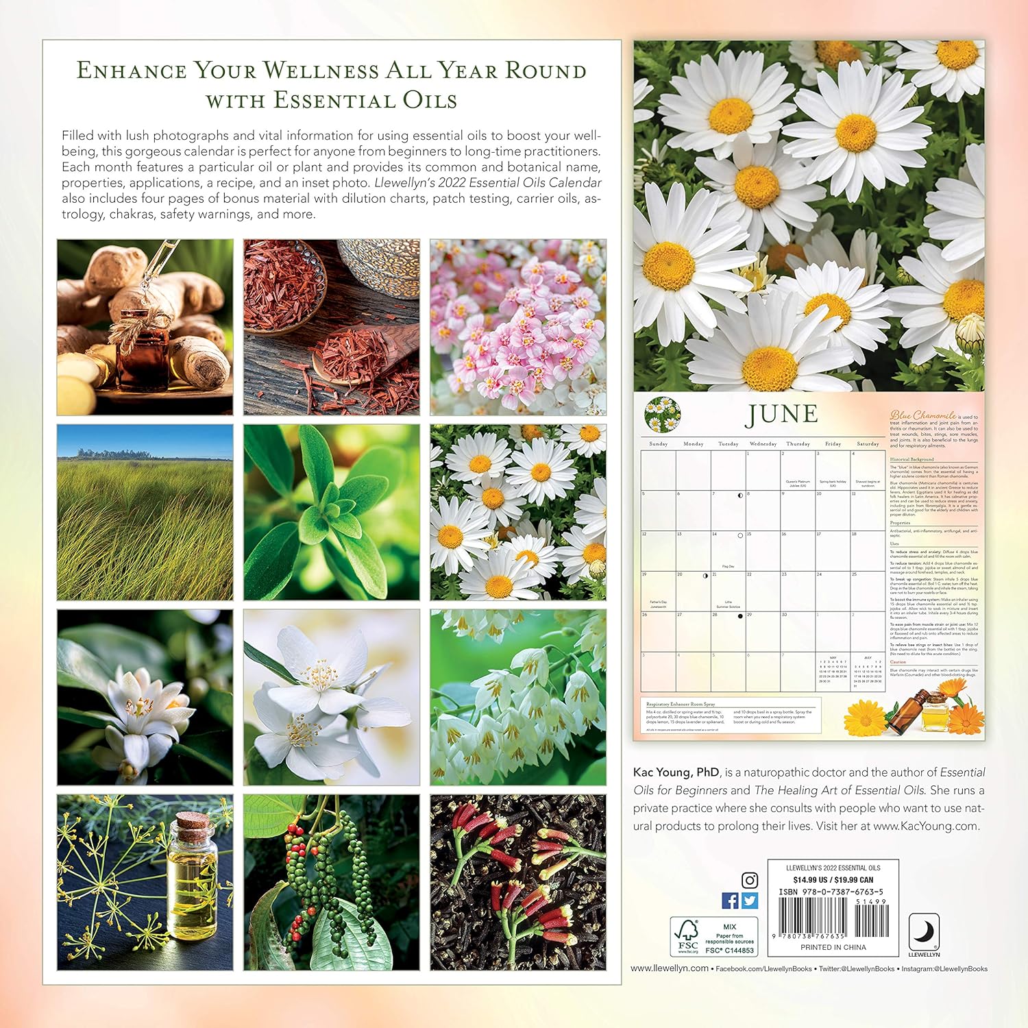 Llewellyn's 2022 Essential Oils Calendar by Llewellyn