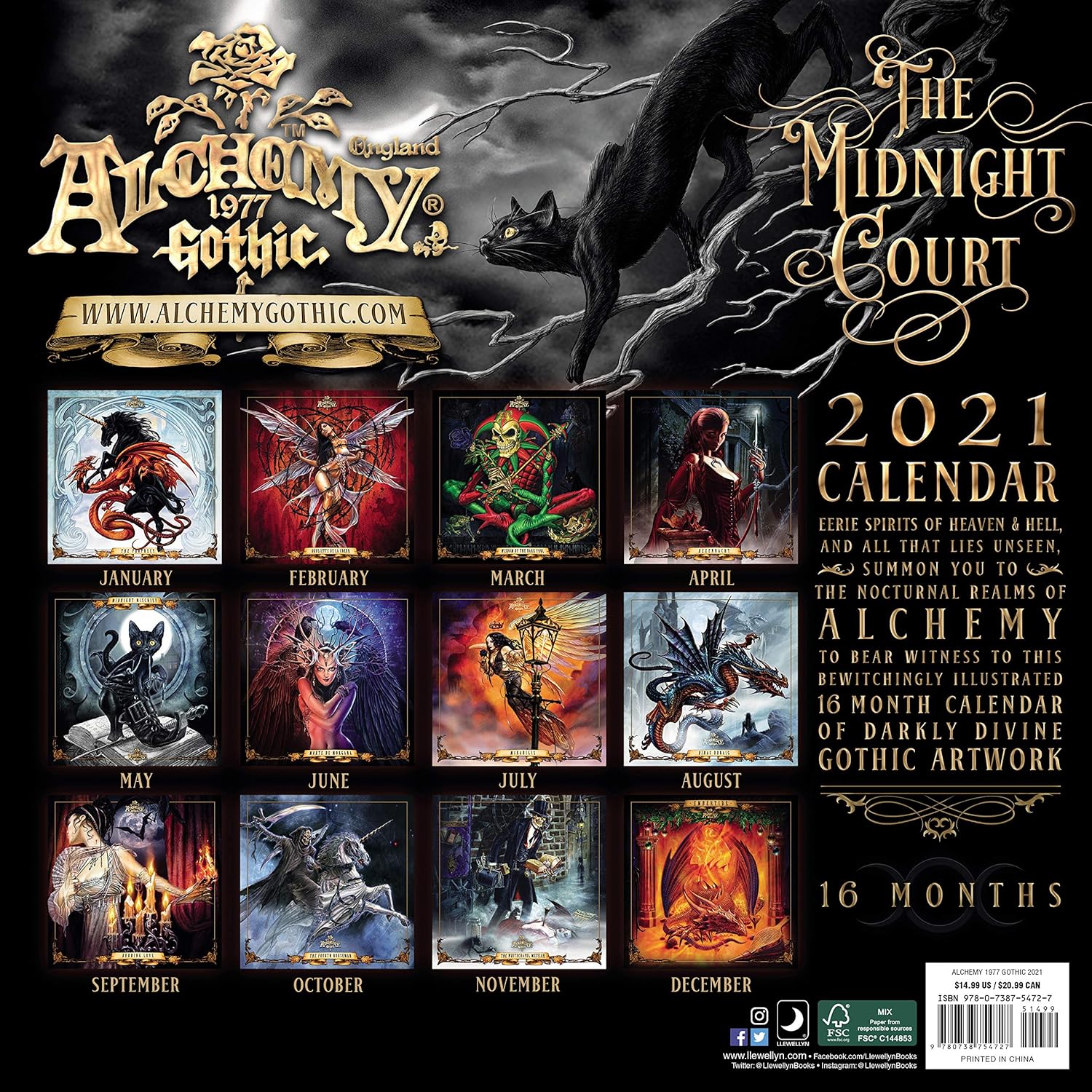Alchemy 1977 Gothic 2021 Calendar by Alchemy 1977