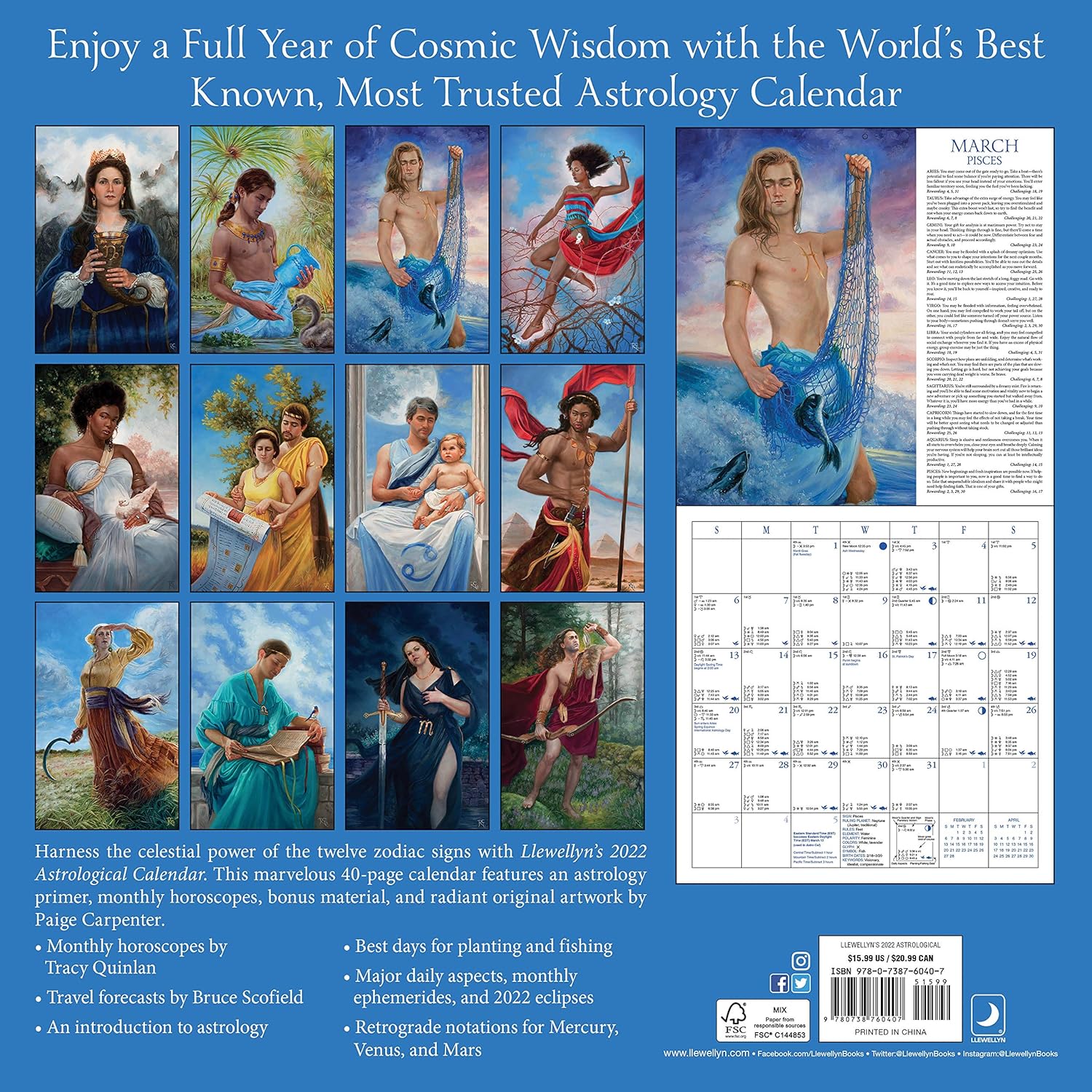 Llewellyn's 2022 Astrological Calendar by Llewellyn
