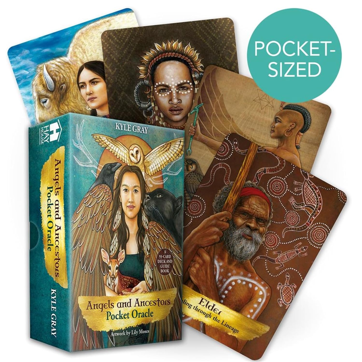 Angels and Ancestors Oracle Cards (Pocket Edition) by Kyle Gray, Lily Moses - Magick Magick.com