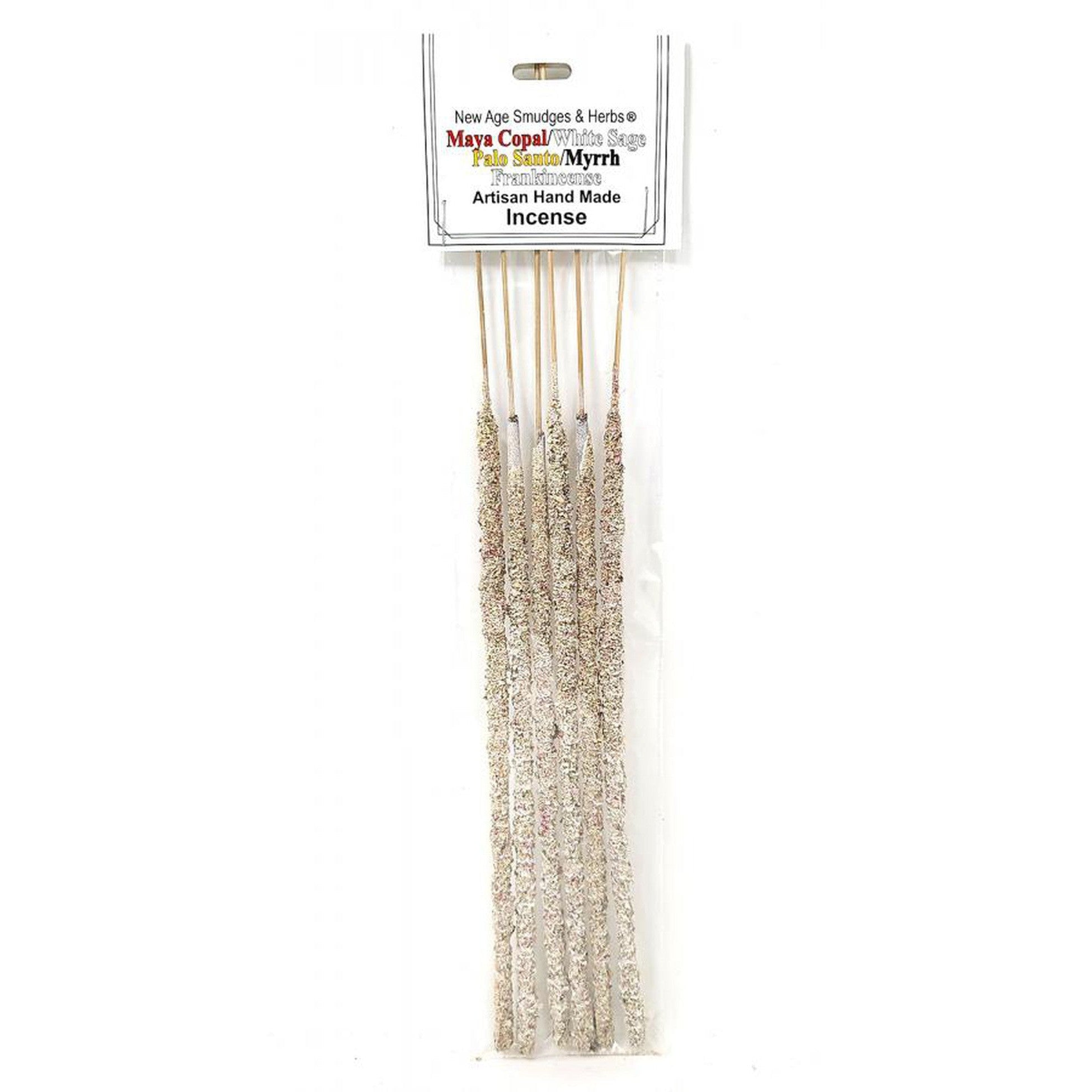 Artisan Handmade Resin & Herb Incense Sticks - 5 Herb Blend (6 Pack) - Magick Magick.com