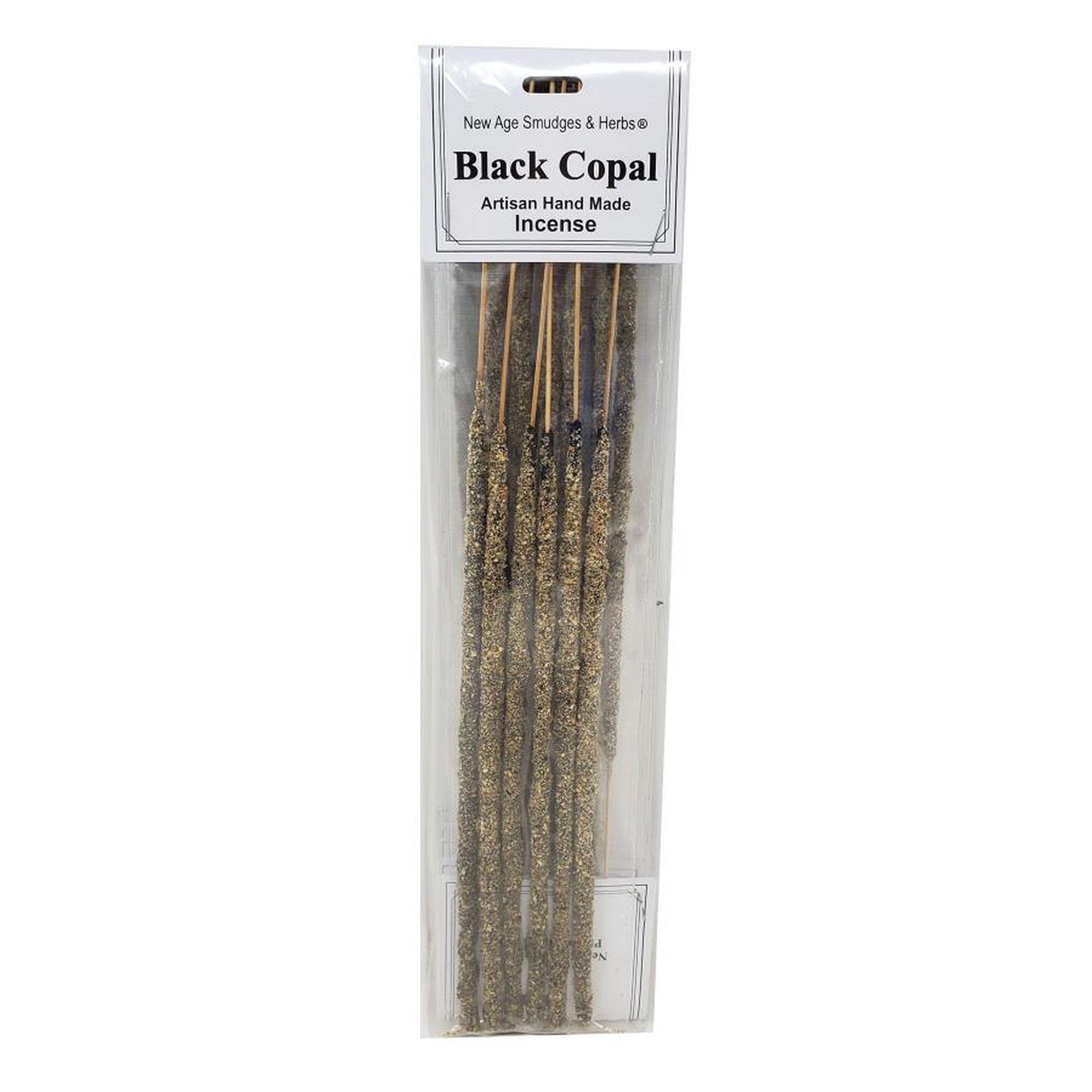 Artisan Handmade Resin & Herb Incense Sticks - Black Copal (6 Pack) - Magick Magick.com