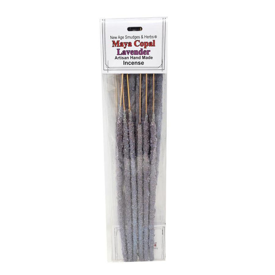 Artisan Handmade Resin & Herb Incense Sticks - Maya Copal & Lavender (6 Pack) - Magick Magick.com