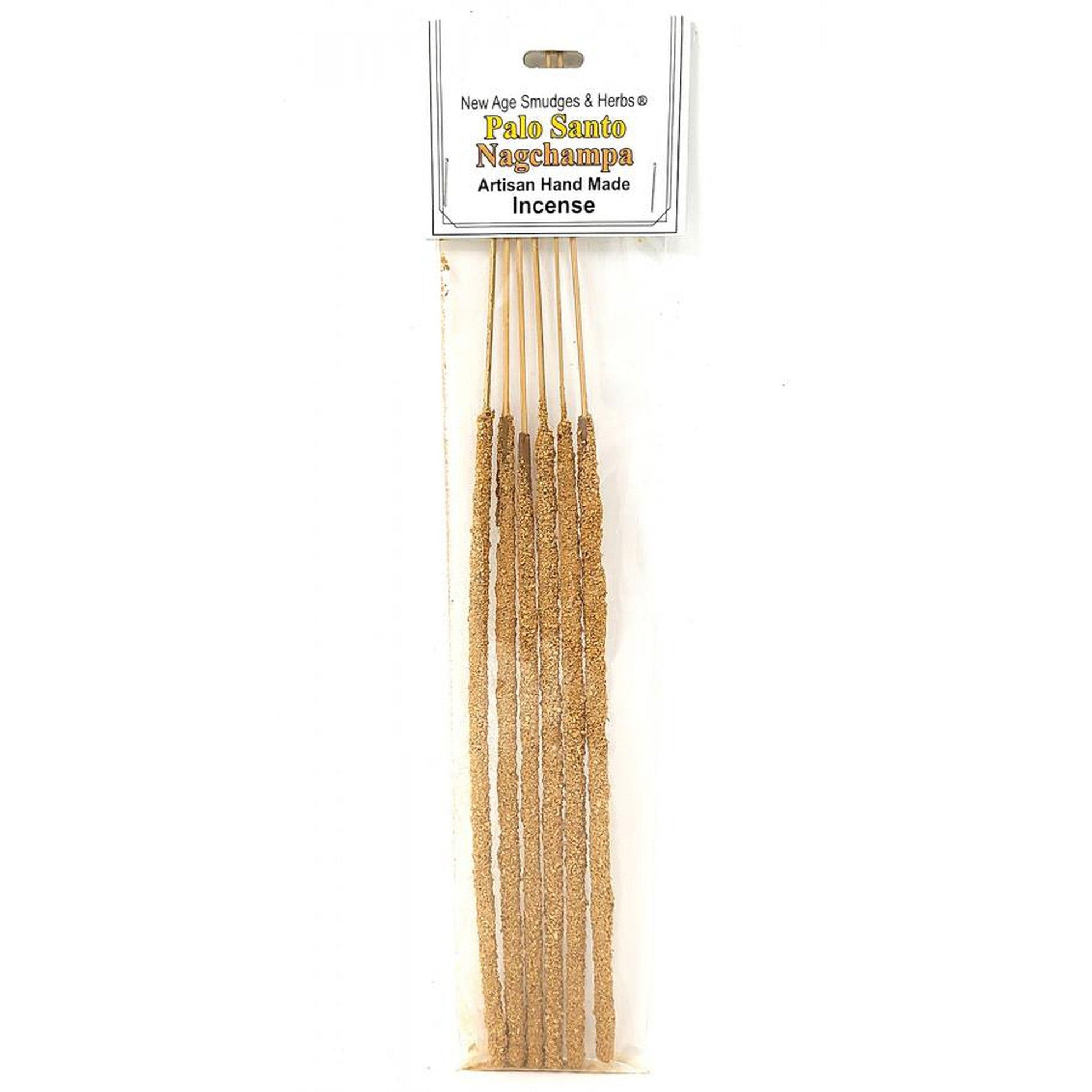 Artisan Handmade Resin & Herb Incense Sticks - Nag Champa & Palo Santo (6 Pack) - Magick Magick.com