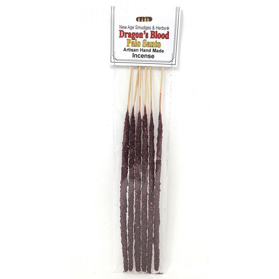 Artisan Handmade Resin & Herb Incense Sticks - Palo Santo & Dragon's Blood (6 Pack) - Magick Magick.com
