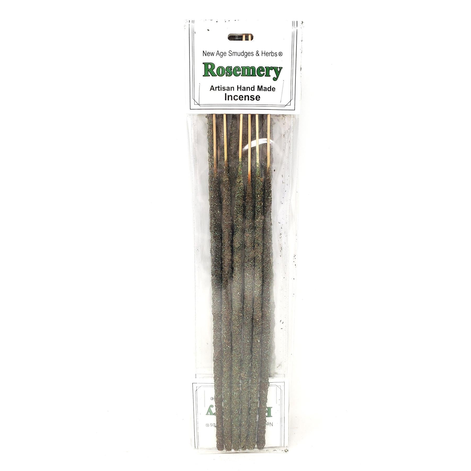 Artisan Handmade Resin & Herb Incense Sticks - Rosemary (6 Pack) - Magick Magick.com