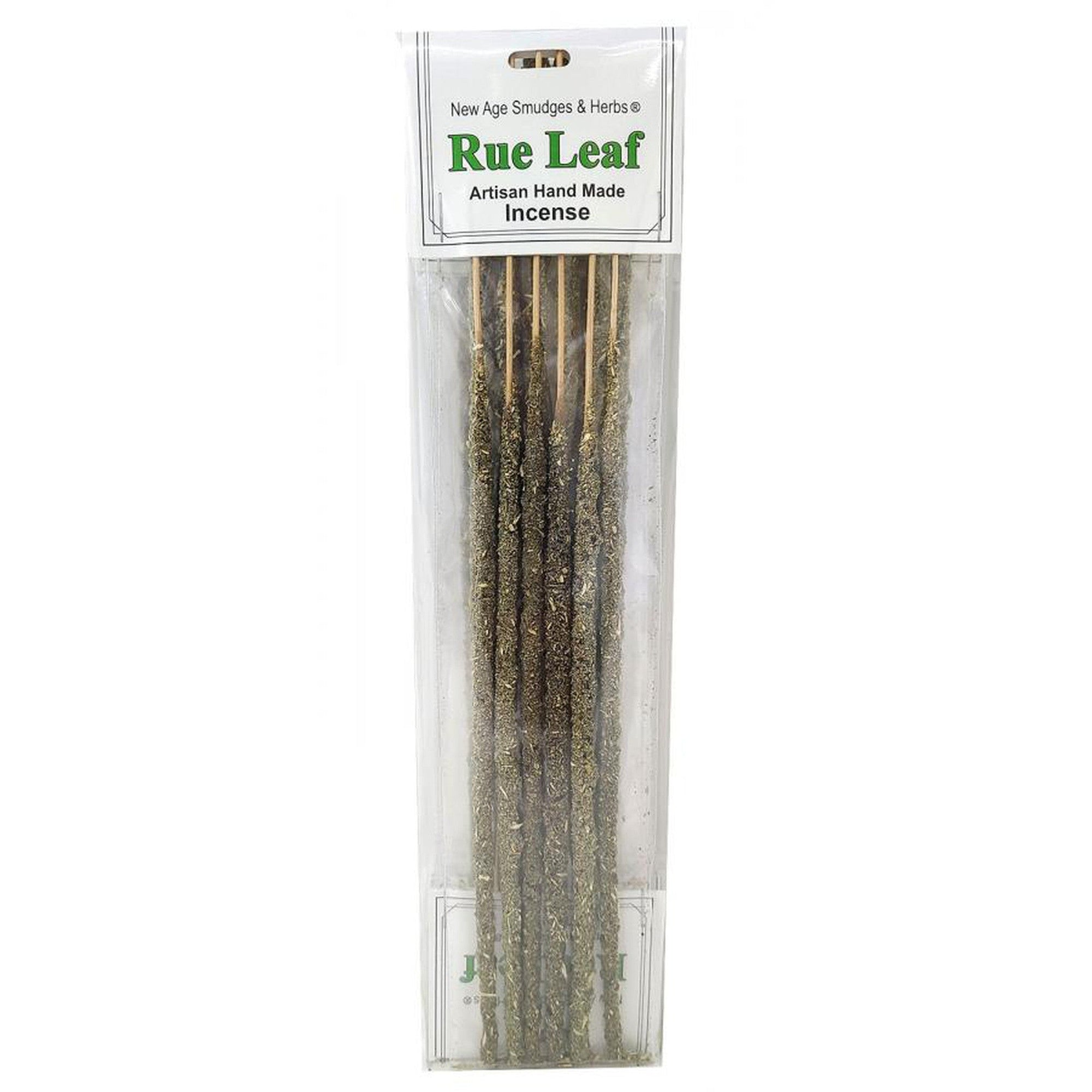 Artisan Handmade Resin & Herb Incense Sticks - Rue Leaf (6 Pack) - Magick Magick.com