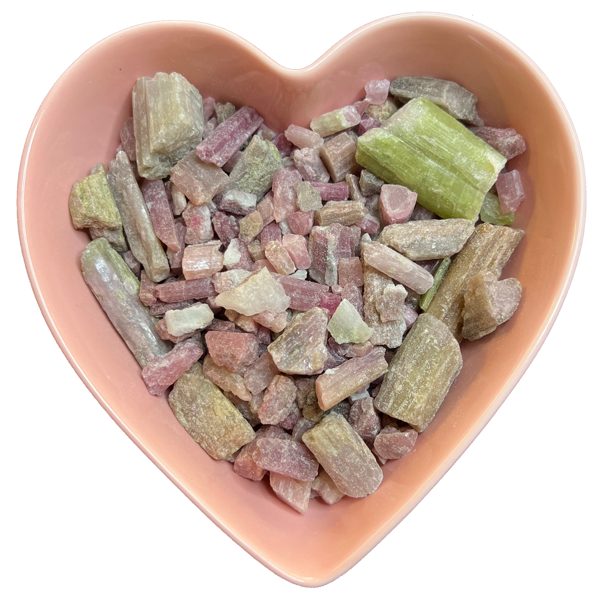Bi-Color Tourmaline Rough Straw Natural Gemstone - 1 oz - Magick Magick.com