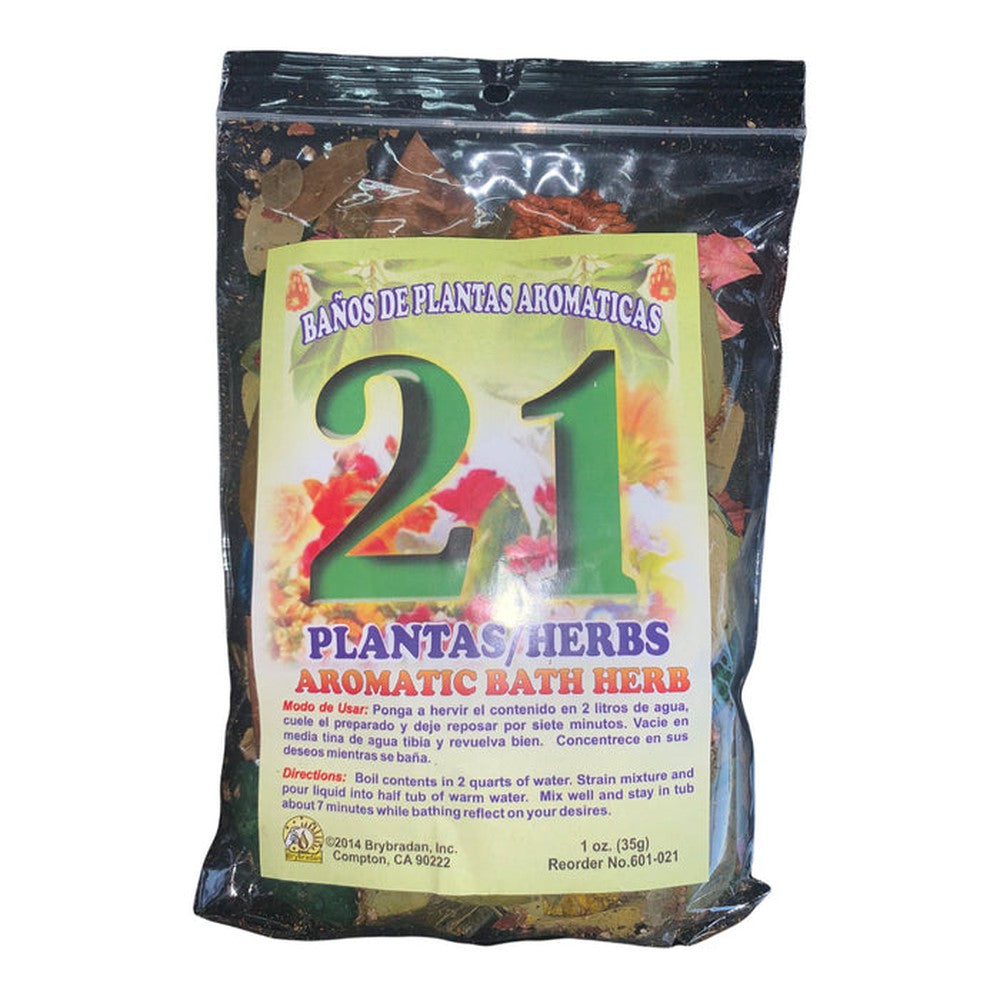 Brybradan Aromatic Bath Herbs - 21 Herbs - Magick Magick.com