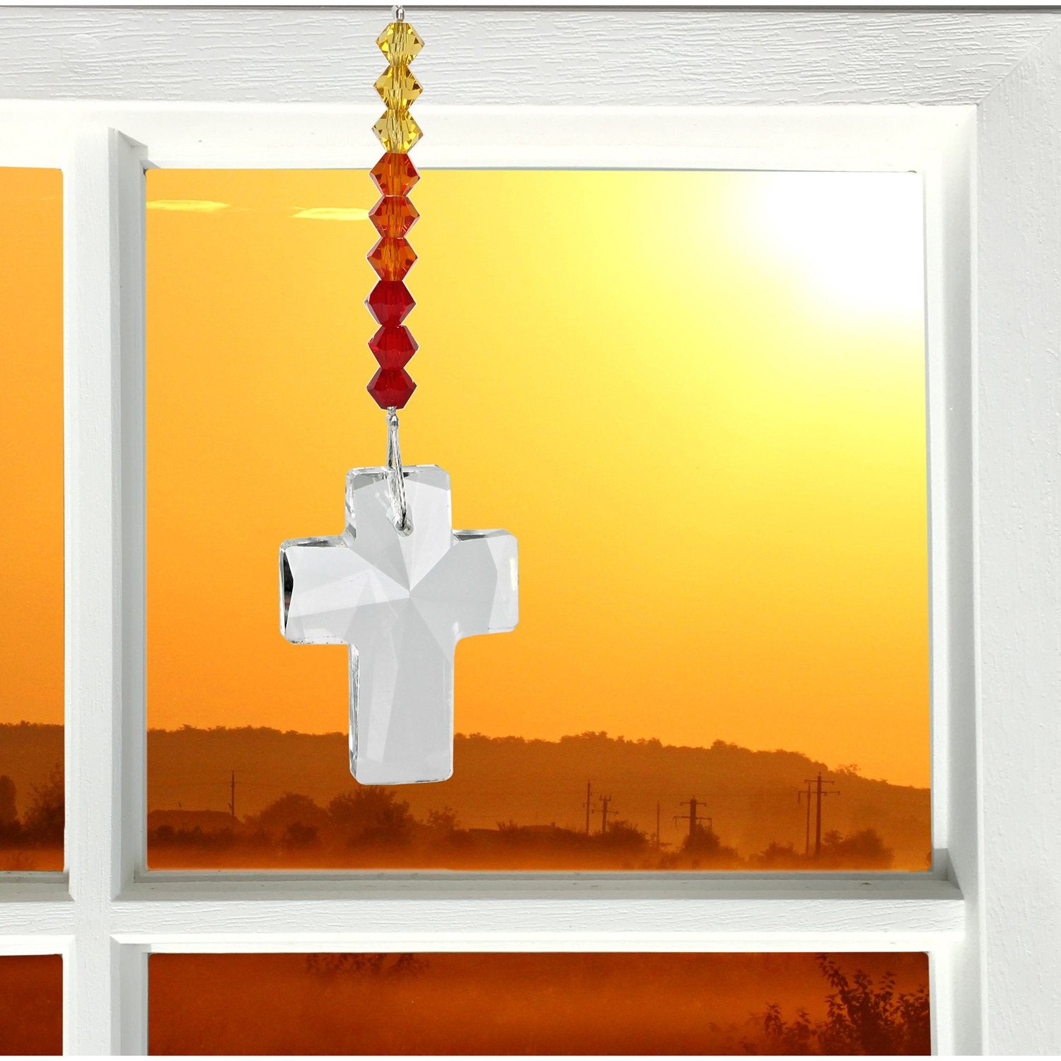 Crystal Cross - Sunrise - Magick Magick.com